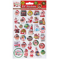 Elf Vinyl Puffy Stickers, Pack of 6