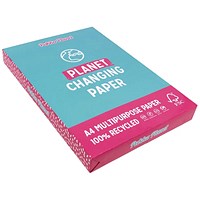 Pukka Planet A4 Recycled Paper, White, 70gsm, Ream (350 Sheets)