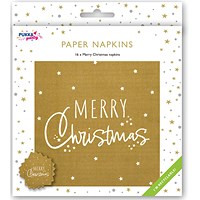 Pukka Party Merry Christmas Design Napkins, 2-Ply, Pack of 16