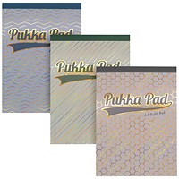 Pukka Haze Refill Pad, A4, Ruled With Margin, 160 Pages, Assorted, Pack of 6