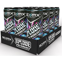 Sci-Mx Xplode Pre-Workout Atomic Passion Energy Drink, 12x330ml Cans