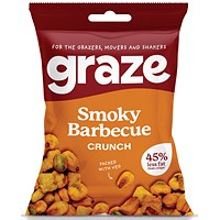 Graze Smoky Barbecue Crunch Bag, 35g Bag, Pack of 10