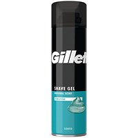 Gillette Sensitive Shave Gel, 200ml, Pack of 6