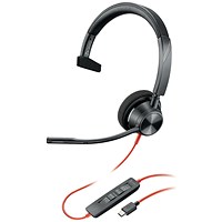 Poly Blackwire 3310 Monaural USB-C/A Headset 8X215AA