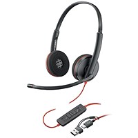 Poly Blackwire 3220 Stereo UC USB-C/A Headset 8X228AA