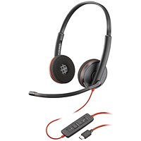 Poly Blackwire 3220 Stereo UC USB-C/A Headset Bulk 8X228A6