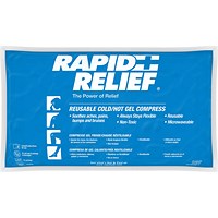 Rapid Aid Reusable Hot and Cold Gel Compress, Comes with Contour Gel, 12.7x22.8cm