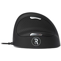 R-GO HE Break Right Hand Ergonomic Medium Mouse, Wired, Black