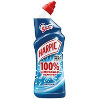 Harpic Limescale Remover Toilet Cleaner Gel, Original, 750ml, Pack of 12