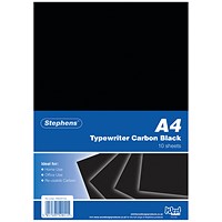 Stephens Black Typewriter Carbon A4 Paper (100 Pack)