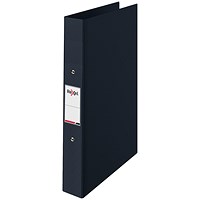 Rexel Choices Ring Binder, A4, 2 O-Ring, 25mm Capacity, Black