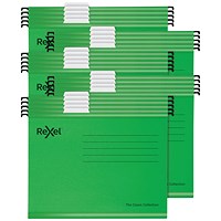 Rexel Classic Suspension Files A4 Green (Pack of 25)