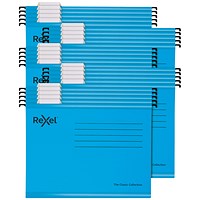 Rexel Classic Suspension Files A4 Blue (Pack of 25)