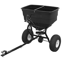 Towable Broadcast Salt Spreader, 80kg/88 Litre, Black