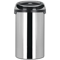 Touch Top Waste Bin, 50 Litre, Steel