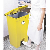 Step-On Bin, 45.5 Litre, Yellow