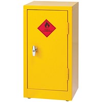 Hazardous Substance Storage Cabinet 28x14x12in C/W 1 Shelf Yellow