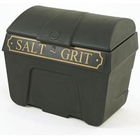 Victoriana Salt and Grit Bin without Hopper Feed, 200 Litre, Black