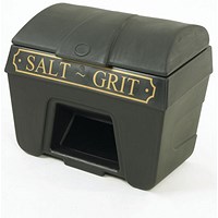 Victoriana Salt and Grit Bin with Hopper Feed, 200 Litre, Black