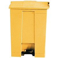 Step-On Container, 30.5 Litre, Yellow