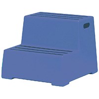 Blue Plastic 2 Tread Safety Step 325095