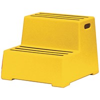 Yellow Plastic 2 Tread Safety Step 325097