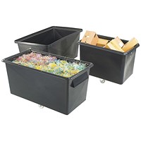 Recycled Container Truck Poly Tapered Sided Black 329063