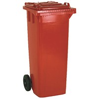 Wheelie Bin 140 Litre Red