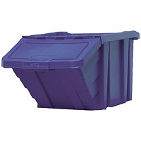 VFM Blue Heavy Duty Recycle Storage Bin with Lid 369044