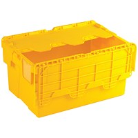 Yellow Attached Lid Container 54L 375817