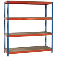 VFM Orange/Zinc Heavy Duty Boltless Shelving