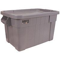 VFM Grey Brute Tote Box/Lid 75 Litre 382216