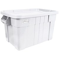 VFM White Brute Tote Box/Lid 75 Litre