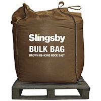 De-Icing Rock Salt Bulk Bag, 900kg, Brown