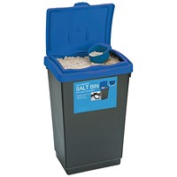 Economy Salt and Grit Bin, 47 Litre, Black/Blue