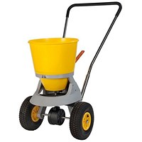 Premium Broadcast Salt Spreader, 20 Litre, Yellow/Black