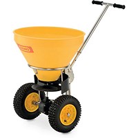 Manual Salt Spreader, 50 Litre, Yellow