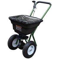 Broadcast Salt Spreader, 29 Litre, Black/Green