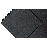 All-Purpose Anti-Fatigue Modular Mat Solid Surface Black