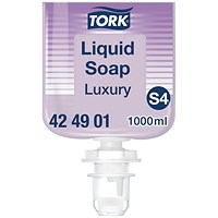 Tork S4 Luxury Soft Liquid Soap, 1 Litre, Pack of 6