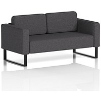 Brixworth 2 Seater Sofa, With Black Legs, In X2 Fabric, Arithmetic