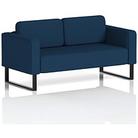 Brixworth 2 Seater Sofa, With Black Legs, In X2 Fabric, Calculus