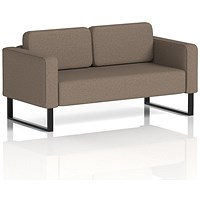 Brixworth 2 Seater Sofa, With Black Legs, In X2 Fabric, Theory