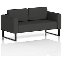 Brixworth 2 Seater Sofa, With Black Legs, In Synergy Fabric, Mix