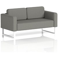 Brixworth 2 Seater Sofa, With White Legs, In Yoredale Fabric, Hardraw