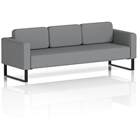 Brixworth 3 Seater Sofa, With Black Legs, In Synergy Fabric, Partner