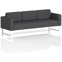 Brixworth 3 Seater Sofa, With White Legs, In X2 Fabric, Arithmetic