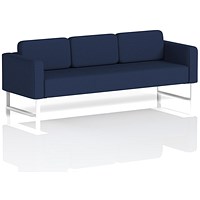 Brixworth 3 Seater Sofa, With White Legs, In Synergy Fabric, Alike