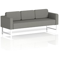 Brixworth 3 Seater Sofa, With White Legs, In Yoredale Fabric, Hardraw