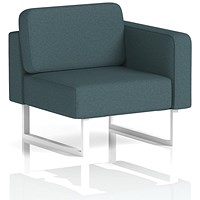 Brixworth Modular Seating Left Unit, With White Legs, In X2 Fabric, Polygon